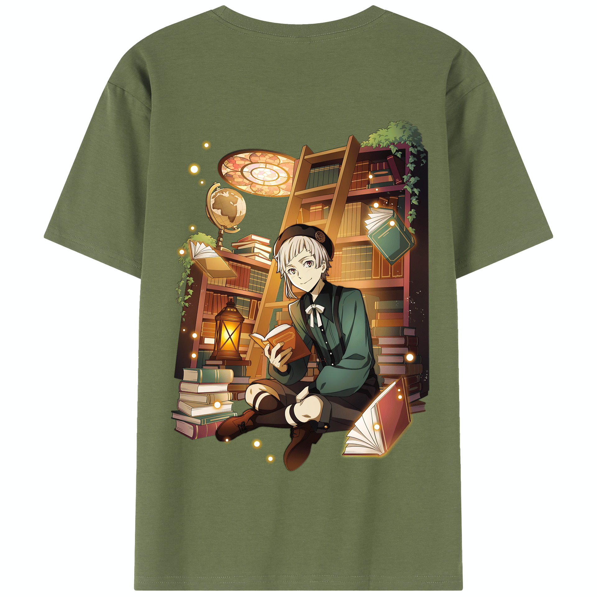 （画像用） 文豪ストレイドッグス Bungo Stray Dogs 綿100％半袖Tシャツ（背面プリント）